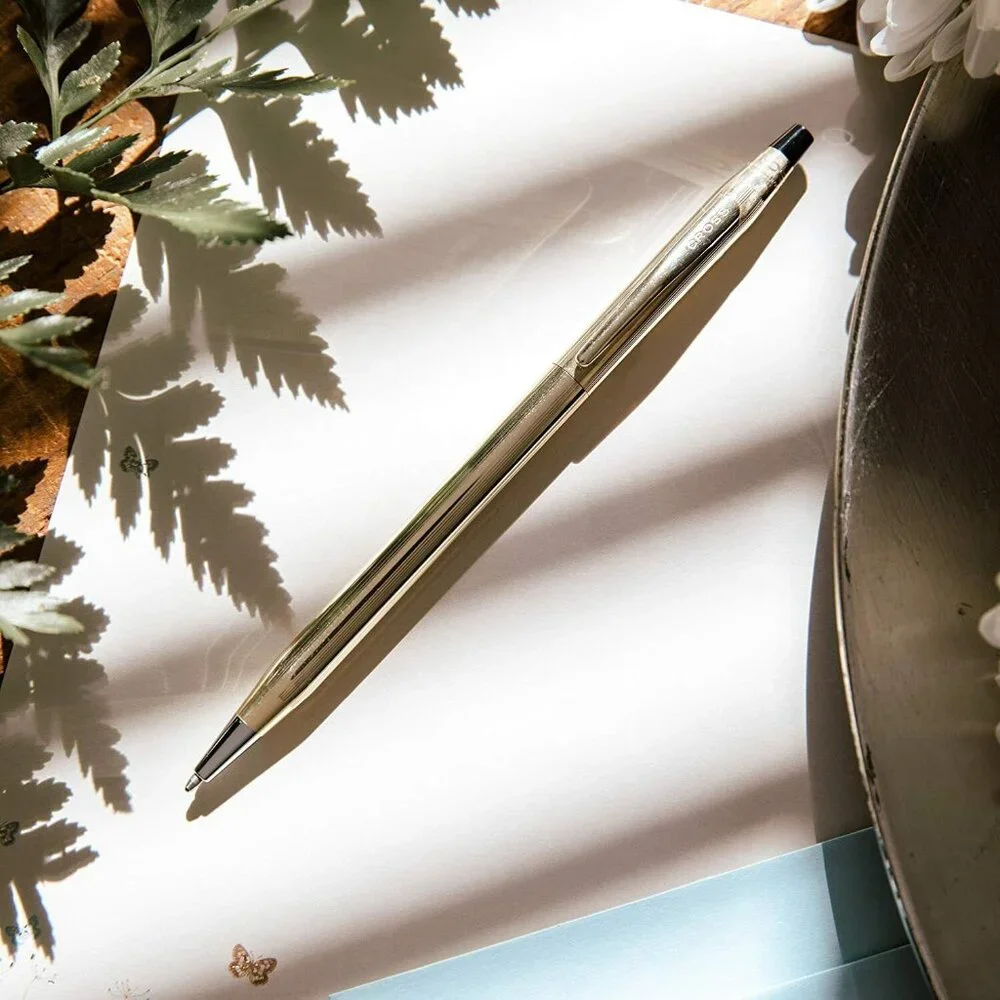 Cross Classic Ballpoint Pen Century Lustrous Chrome Twist Action 3502 Boxed New